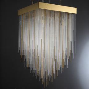 Candice Elegant Glass Chandelier Fixture for Living Room and Bedroom Décor Lamp