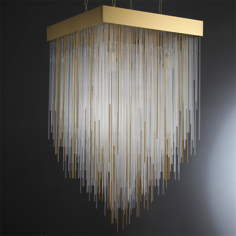 Candice Elegant Glass Chandelier Fixture for Living Room and Bedroom Décor Lamp