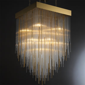 Candice Elegant Glass Chandelier Fixture for Living Room and Bedroom Décor Lamp