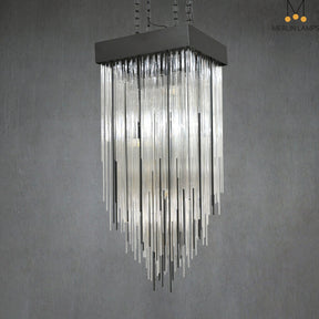 Candice Elegant Glass Chandelier Fixture for Living Room and Bedroom Décor Lamp