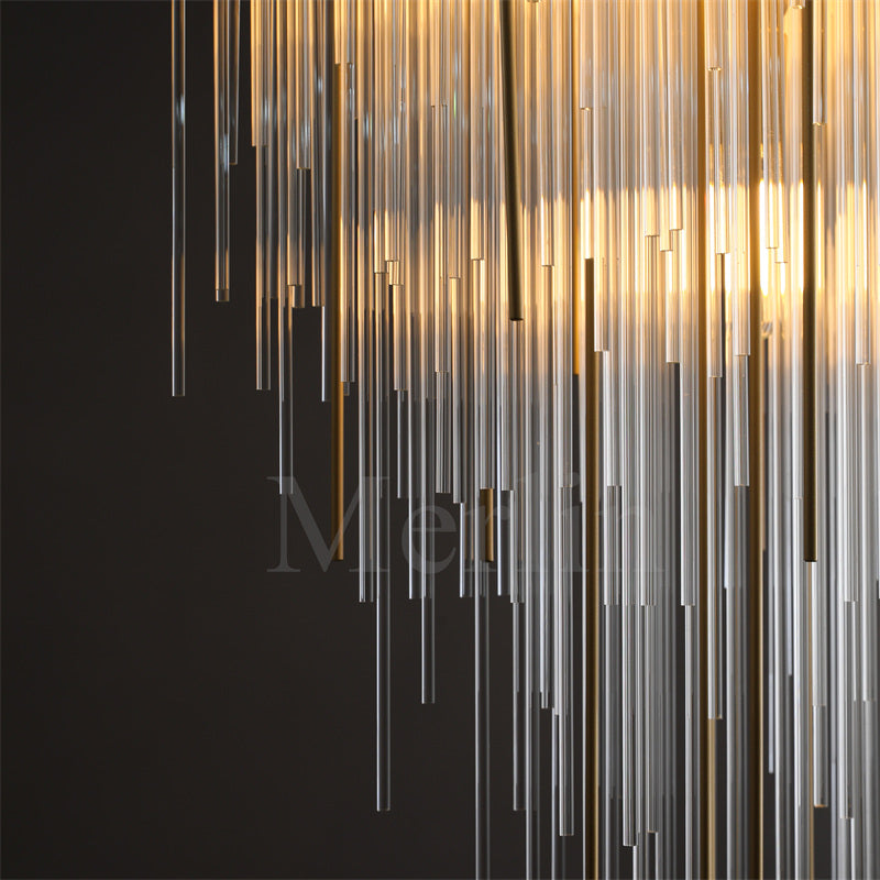 Candice Elegant Glass Chandelier Fixture for Living Room and Bedroom Décor Lamp