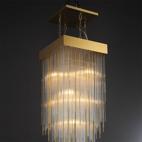 Candice Elegant Glass Chandelier Fixture for Living Room and Bedroom Décor Lamp