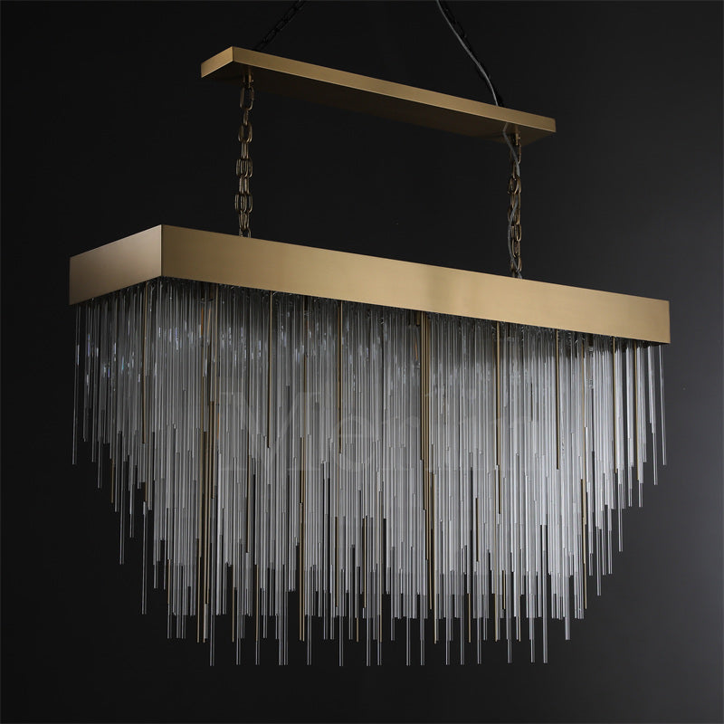 Candice Elegant Glass Chandelier Fixture for Living Room and Bedroom Décor Lamp