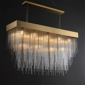 Candice Elegant Glass Chandelier Fixture for Living Room and Bedroom Décor Lamp