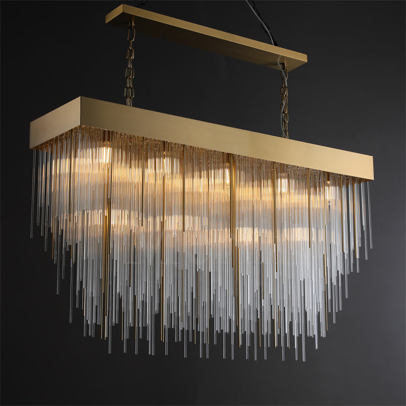 Candice Elegant Glass Chandelier Fixture for Living Room and Bedroom Décor Lamp