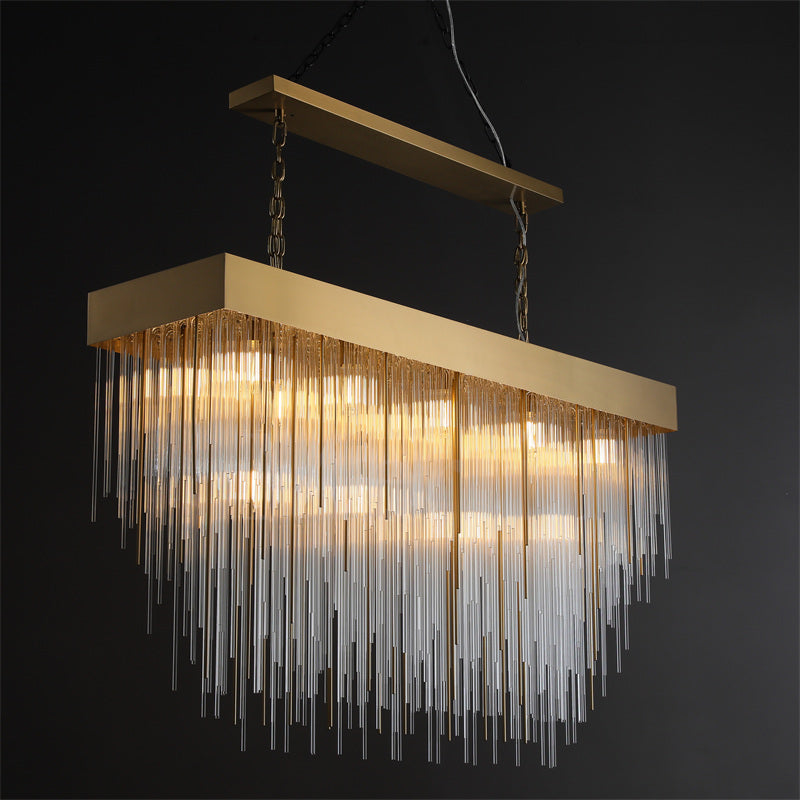 Candice Elegant Glass Chandelier Fixture for Living Room and Bedroom Décor Lamp