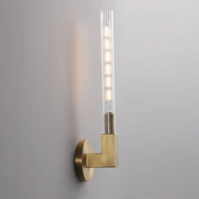 Candlestick Glass Wall Sconce
