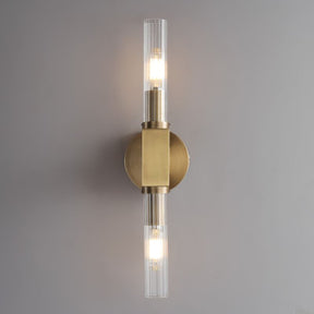 Candlestick Glass Wall Sconce