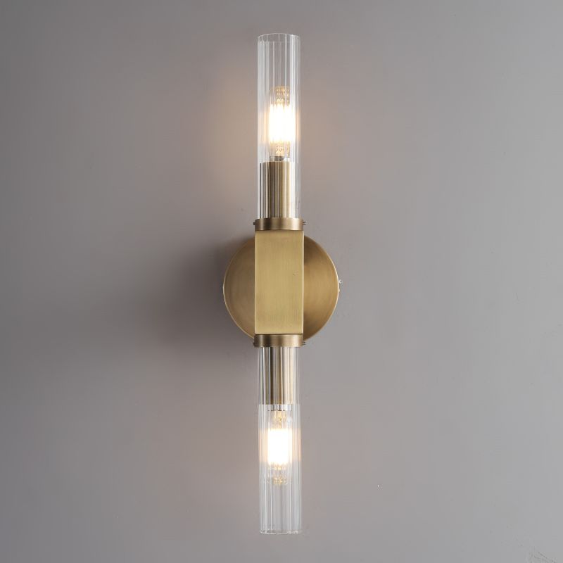 Candlestick Glass Wall Sconce