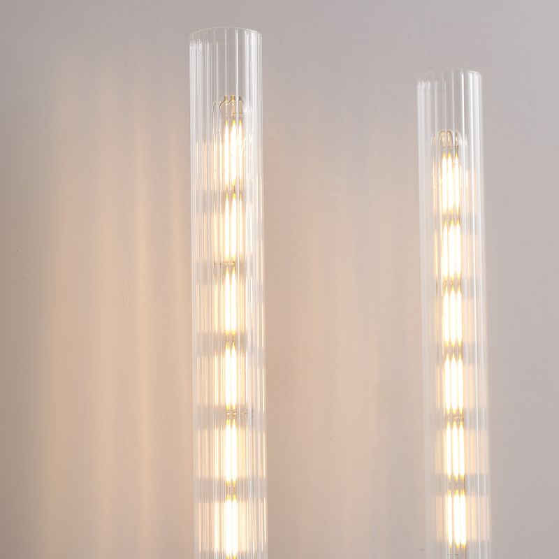 Candlestick Glass Wall Sconce