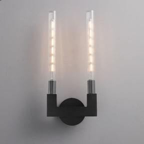 Candlestick Glass Wall Sconce