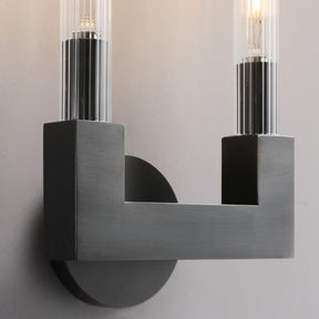 Candlestick Glass Wall Sconce