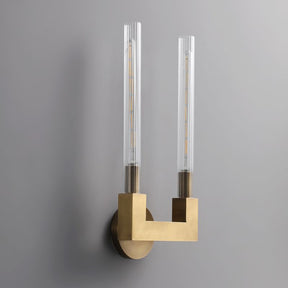 Candlestick Glass Wall Sconce