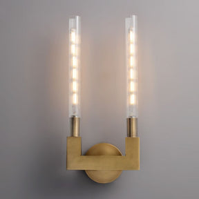 Candlestick Glass Wall Sconce