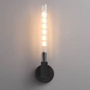 Candlestick Glass Wall Sconce