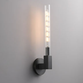 Candlestick Glass Wall Sconce