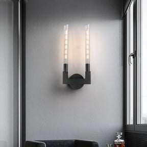 Candlestick Glass Wall Sconce