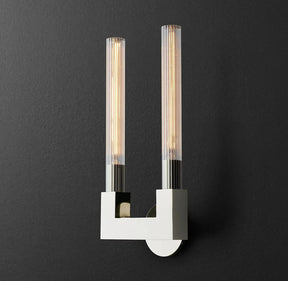 Candlestick Glass Wall Sconce