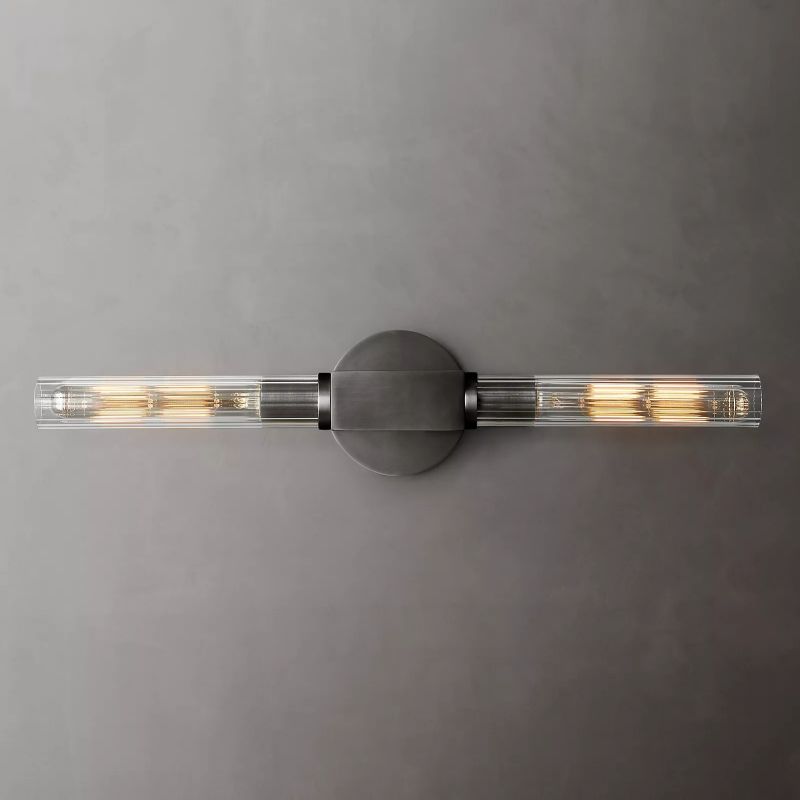 Candlestick Glass Wall Sconce