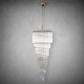 Chandelier  Cascada Spiral Clear Crystal Nickel