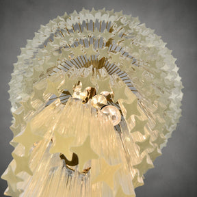 Chandelier  Cascada Spiral Clear Crystal Nickel