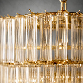 Cascade Tiered Chandelier Artisan Murano Style