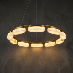 Chandelier For Dining Room in brass