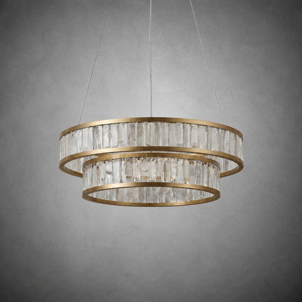 Crystara Modern Moroccan Stone Chandelier 31"