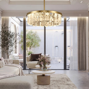 Selene Linear Crystal Chandelier