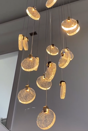 Cloud Glass Cluster LED Pendant Light for Staircase/Foyer