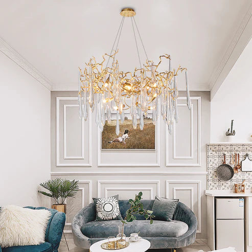 Cecily Modern Crystal Branch Chandelier