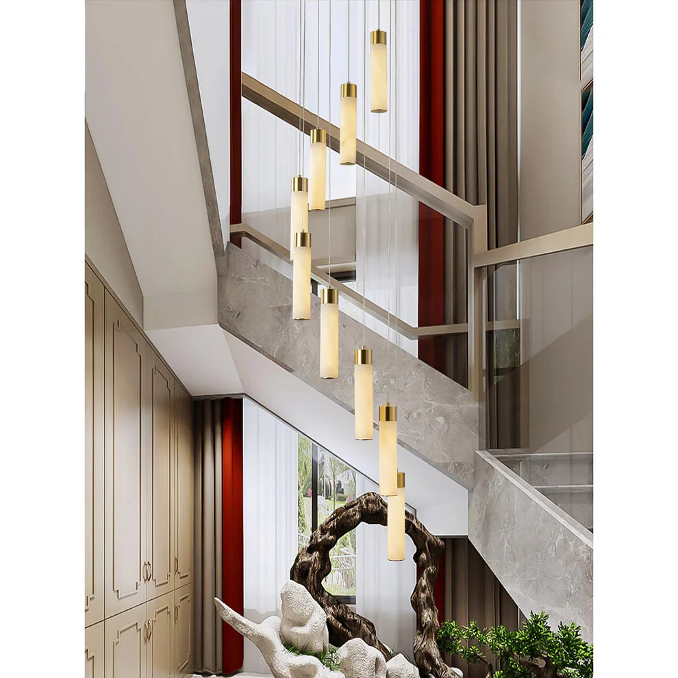 Celestial Alabaster Cascade Chandelier