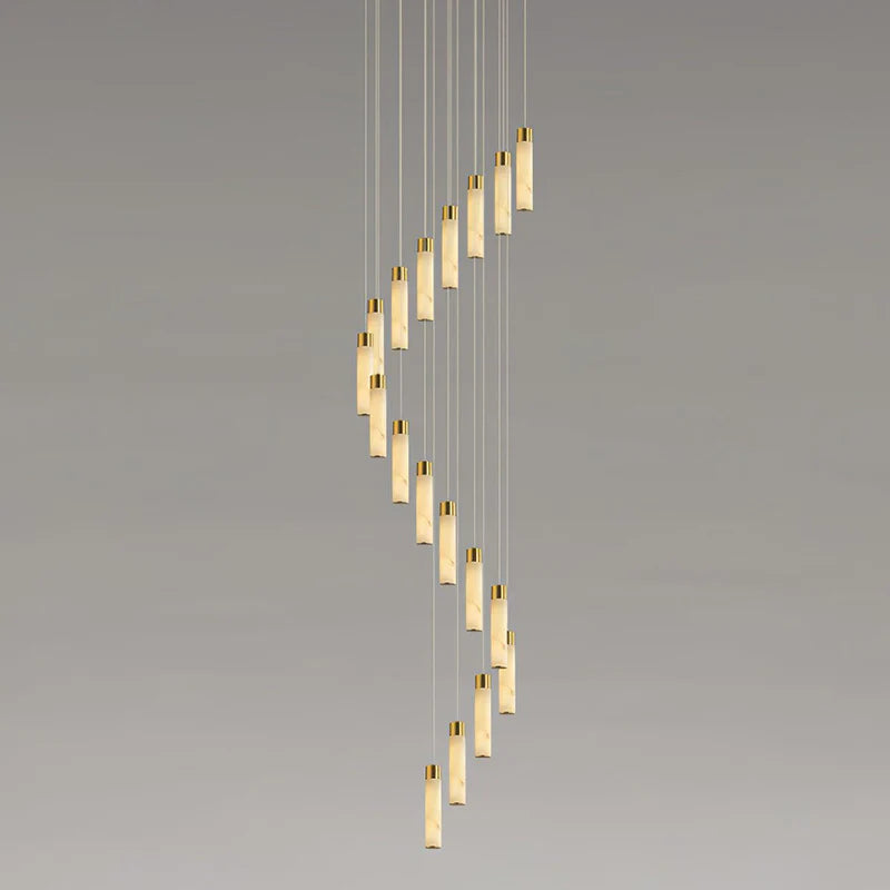 Celestial Alabaster Cascade Chandelier