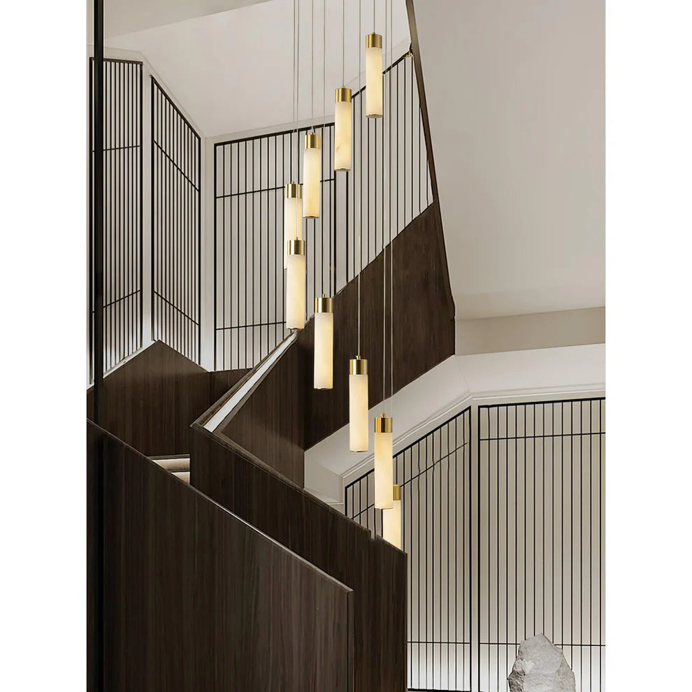 Celestial Alabaster Cascade Chandelier