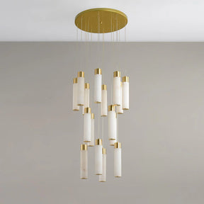 Celestial Alabaster Cascade Chandelier