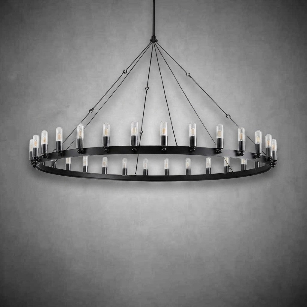 Celestine Vintage Filament Outdoor Round Chandelier