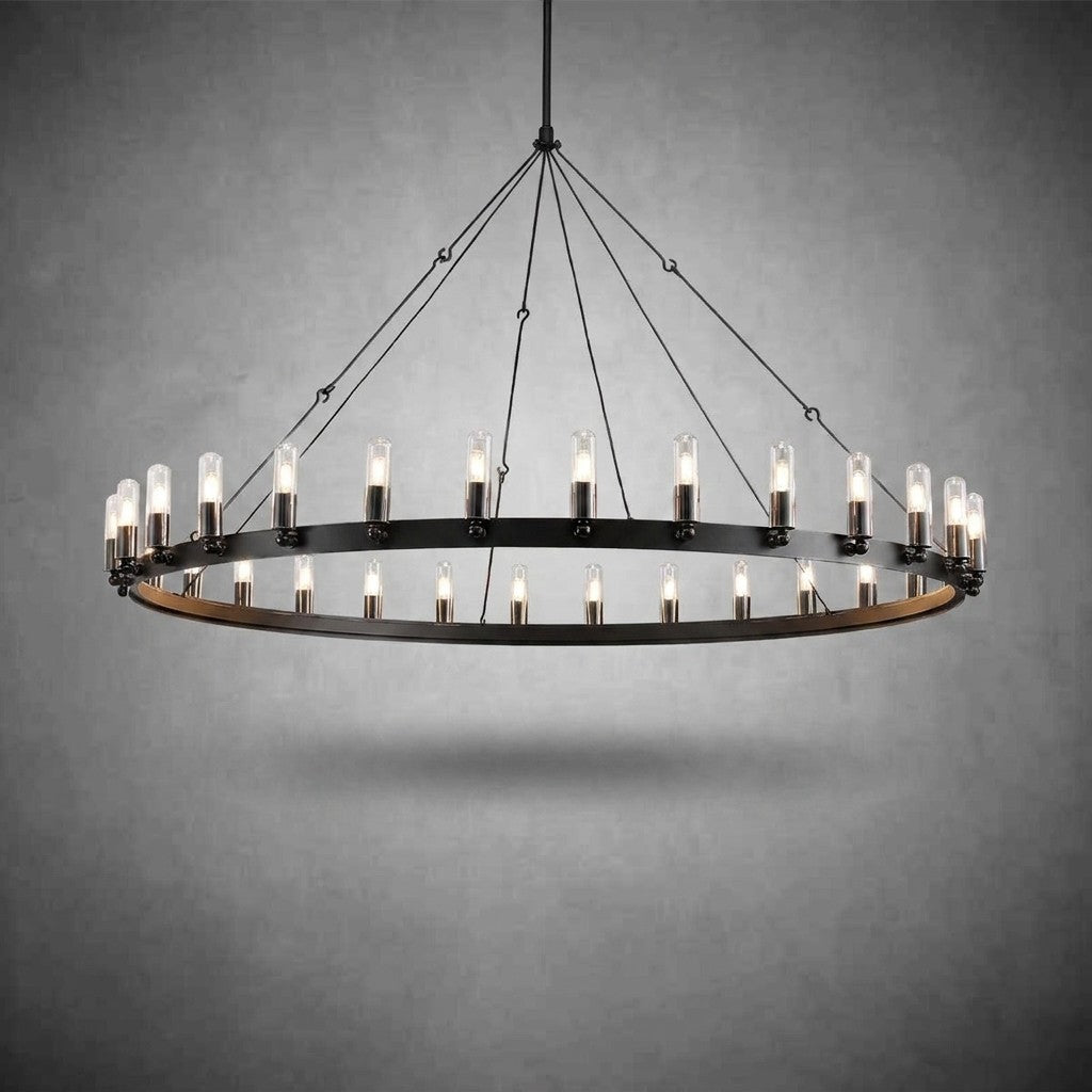 Celestine Vintage Filament Outdoor Round Chandelier