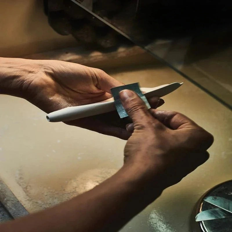 Ceramic Ginkgo Cascading C (Alternating) Branch Chandelier