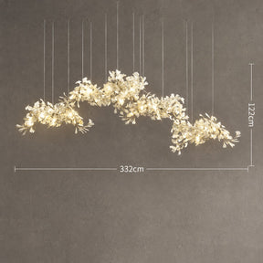 Ceramic Ginkgo Chandelier 4 Sizes