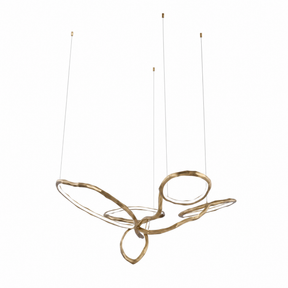 Cerchio Brass Ring Chandelier — product photo