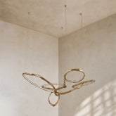 Cerchio Brass Ring Chandelier