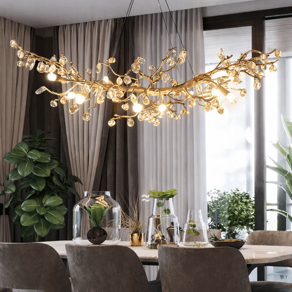 buyAlbero Branch Crystal Linear Chandelier - Morsale