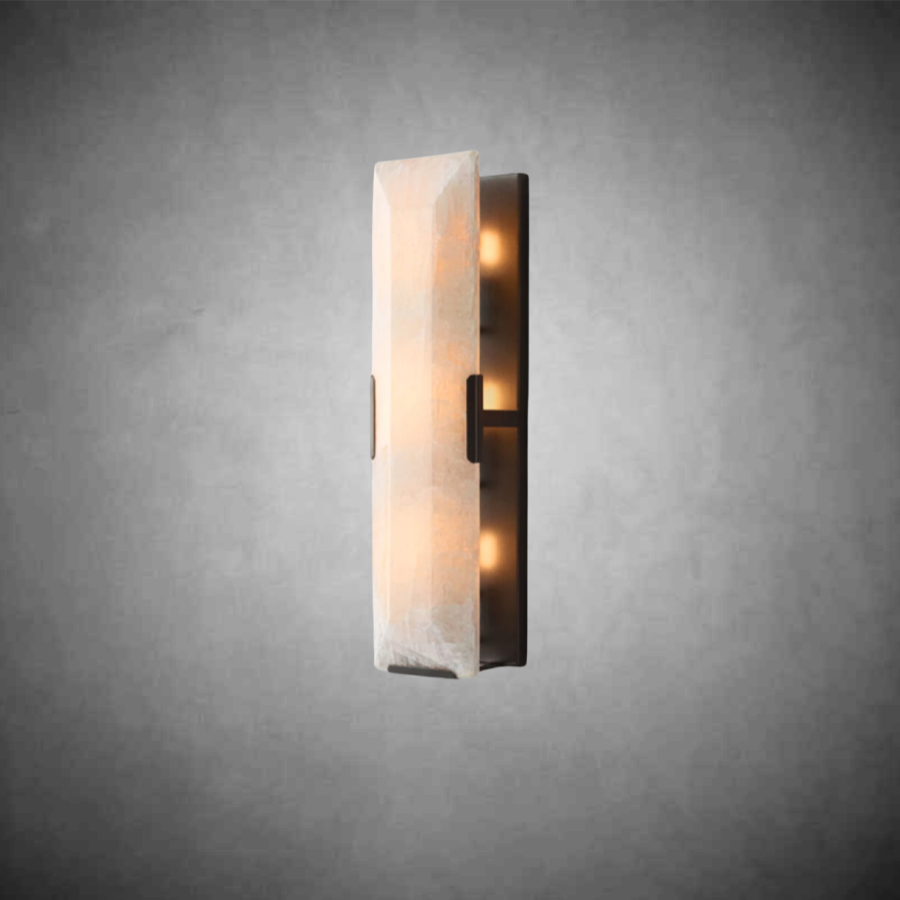 Charles Modern Calcite Linear Indoor Wall Sconce