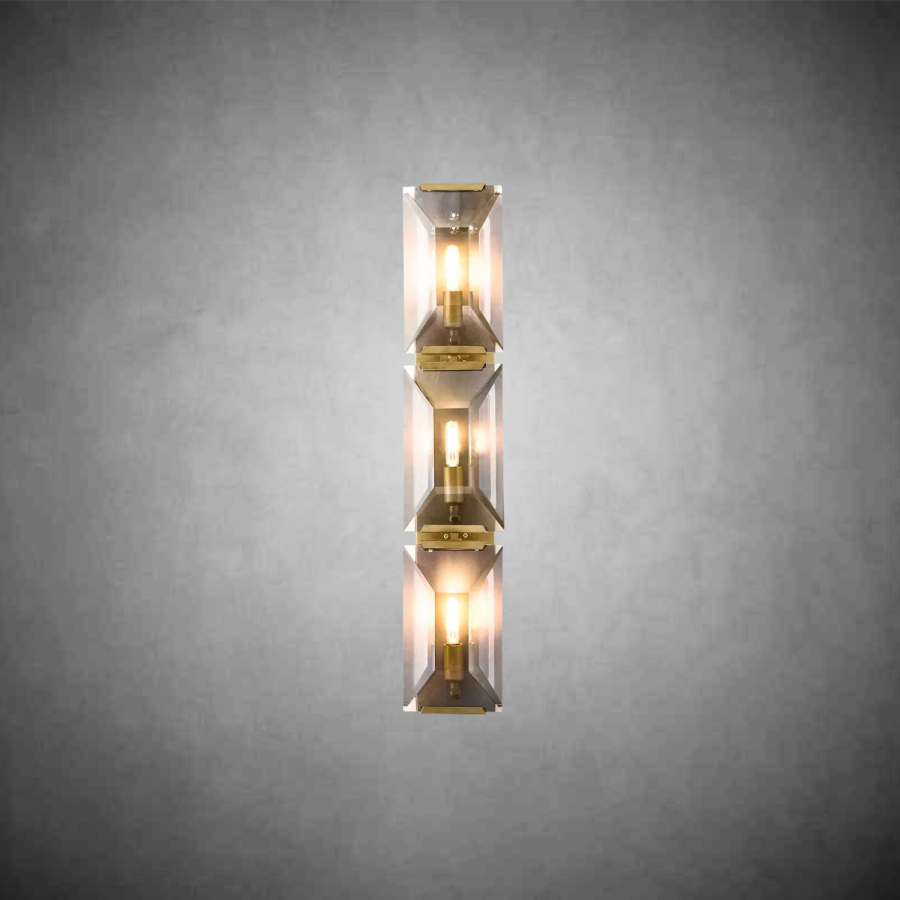 Charles Multicurve Crystal Triple Wall Sconce