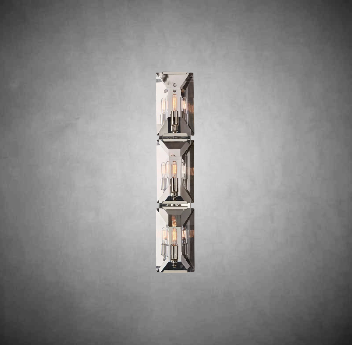 Charles Multicurve Crystal Triple Wall Sconce
