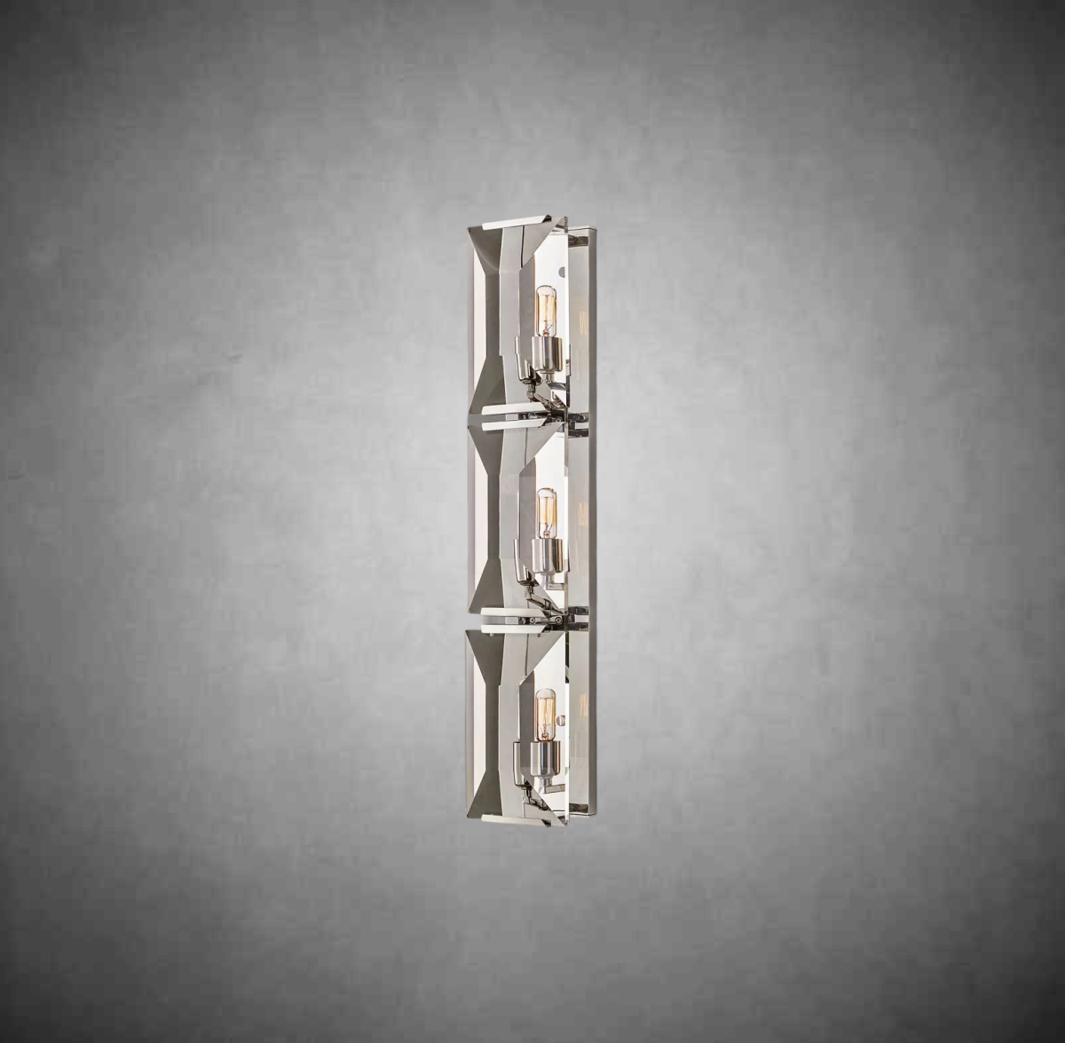 Charles Multicurve Crystal Triple Wall Sconce