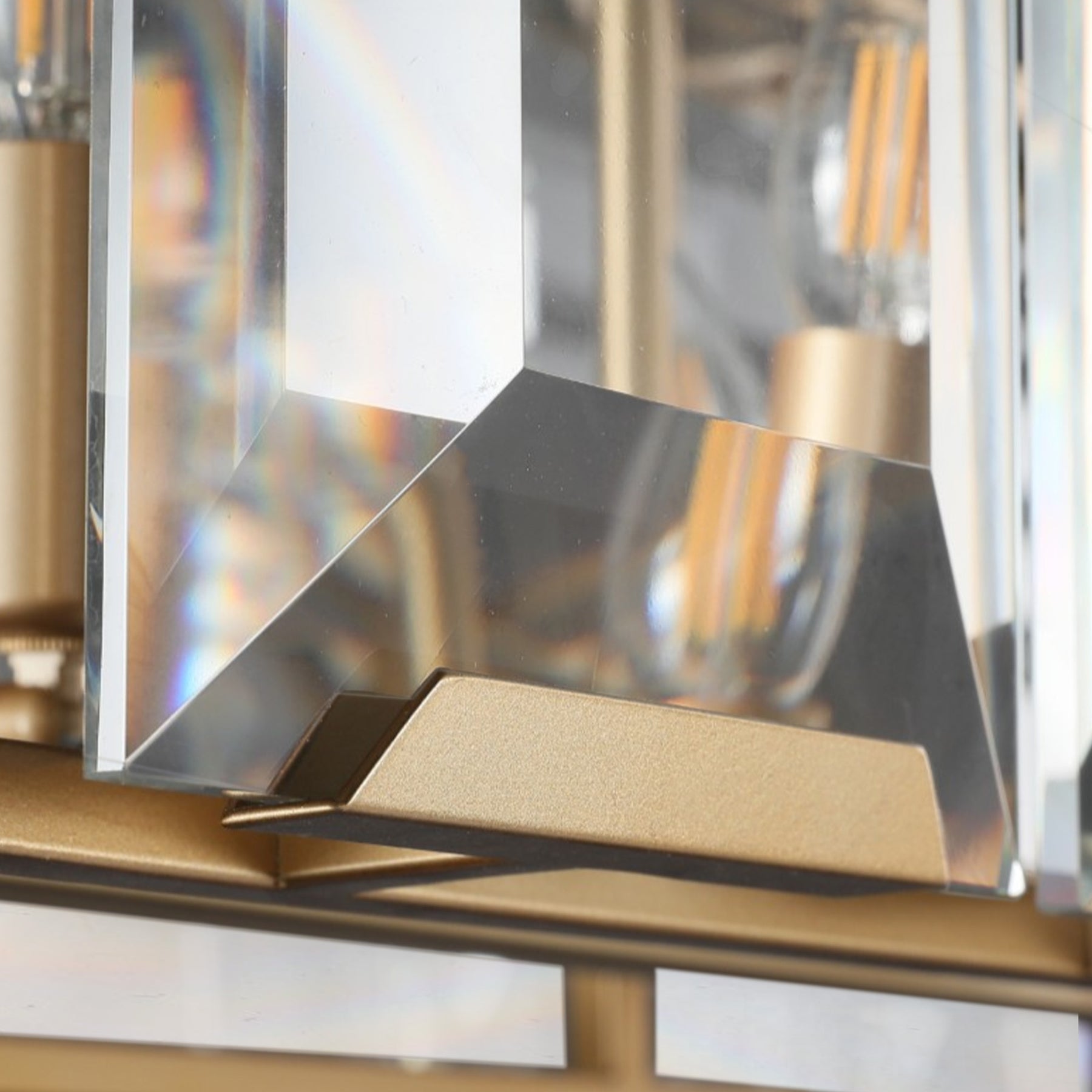 Charles Multicurve Modern Crystal Rectangular Chandelier