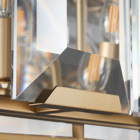 Charles Multicurve Modern Crystal Rectangular Chandelier