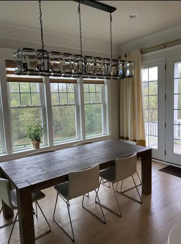 Charles Multicurve Modern Crystal Rectangular Chandelier, Luxury Elegance Lamp