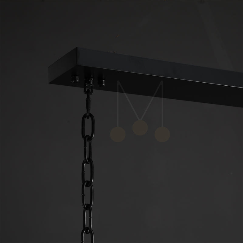 Charles Multicurve Modern Crystal Rectangular Chandelier, Luxury Elegance Lamp